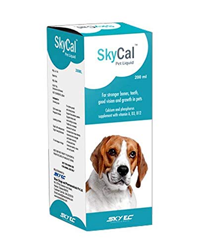 Skycal Pet DS Calcium Liquid For Stronger Bones, Teeth, Growth In Pets - 200Ml